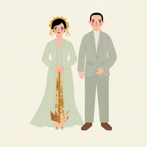 Foto sampul undangan Brian & Indah