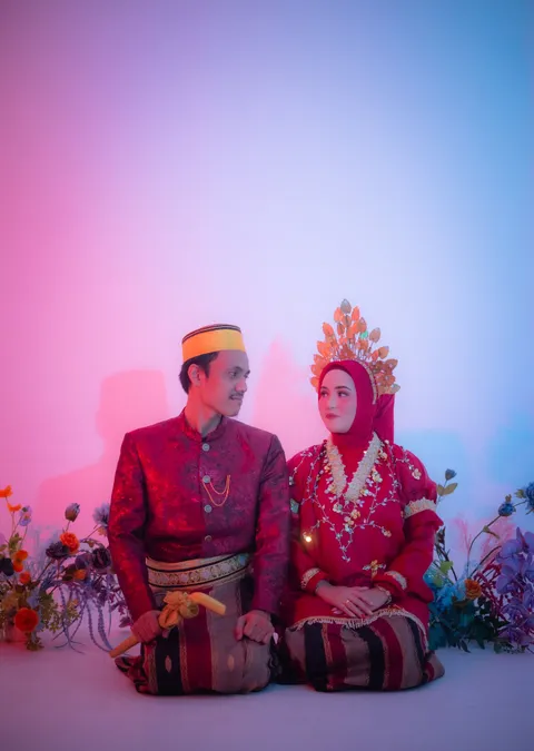 Foto sampul undangan Nia & Jun