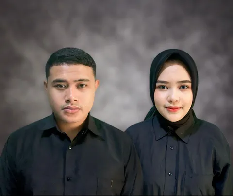 Foto sampul undangan Sasa & Agung