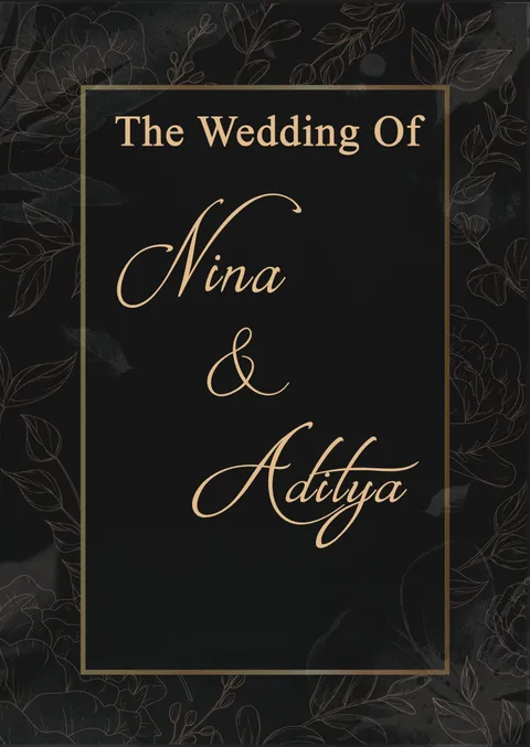 Foto sampul undangan Aditya & Nina