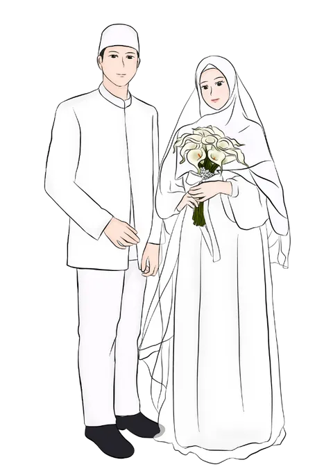 Foto sampul undangan Huda & Delvi