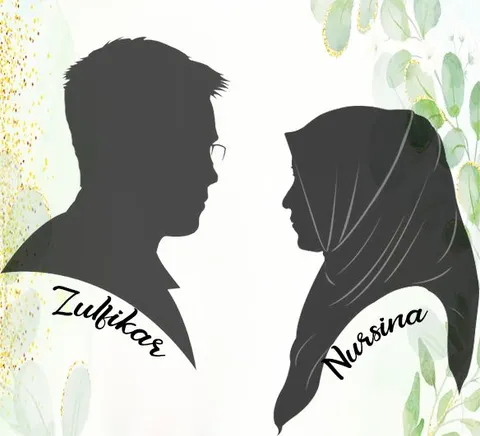 Foto sampul undangan Zulfikar & Nursina