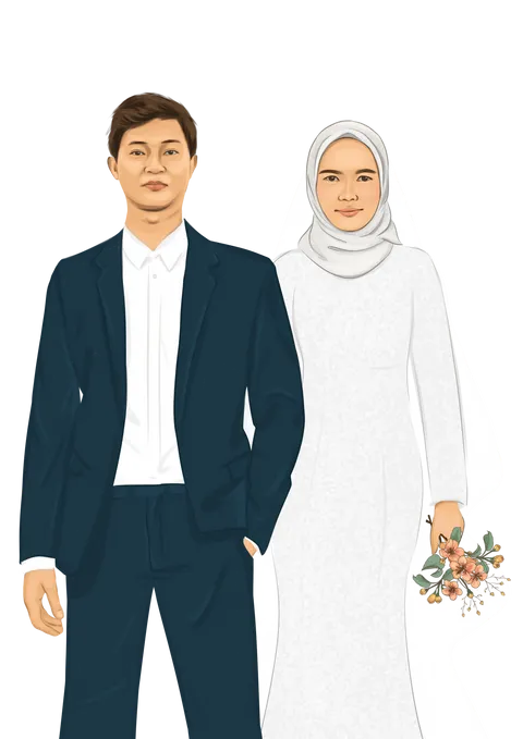 Foto sampul undangan Iyud & Afdhal