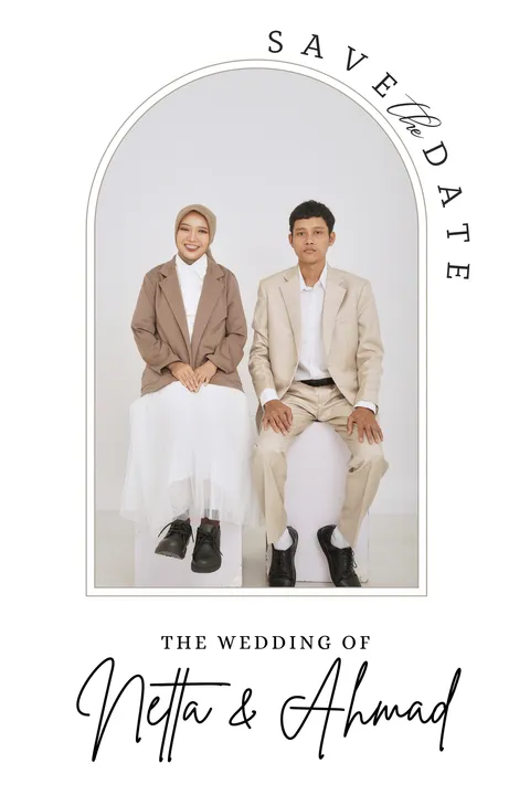Foto sampul undangan Ahmad & Netta