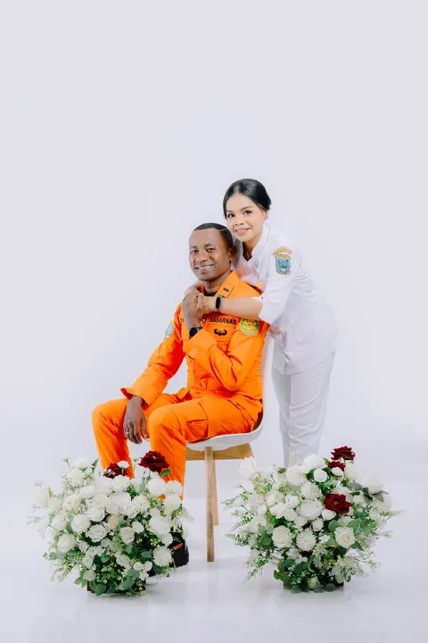Foto sampul undangan Eka & David