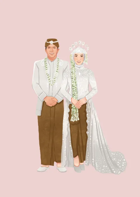 Foto sampul undangan Rizki & Ninda