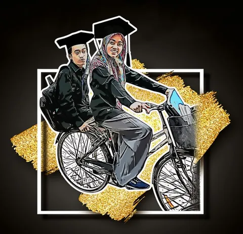 Foto sampul undangan Lia & Khizam