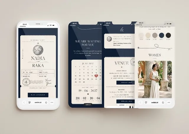 Desain undangan First Class Vows