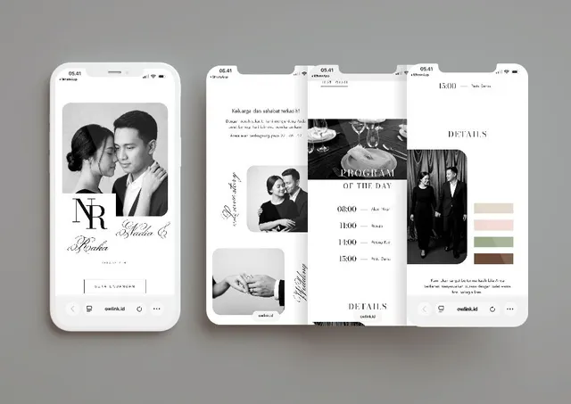 Desain undangan Silver Gelatin