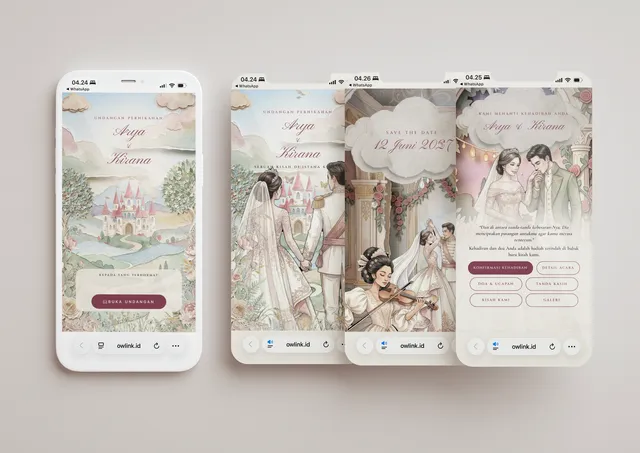 Desain undangan Istana Kertas